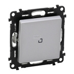 VALENA LIFE - Łącznik jednobiegunowy podświetlany ALUMINIUM  250 V~ Legrand 752310