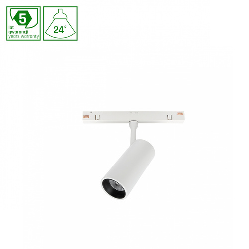 SYSTEM SHIFT - SPOT S oprawa na szynoprzewód 35x140x178mm 6W 24st biały 5 lat gw