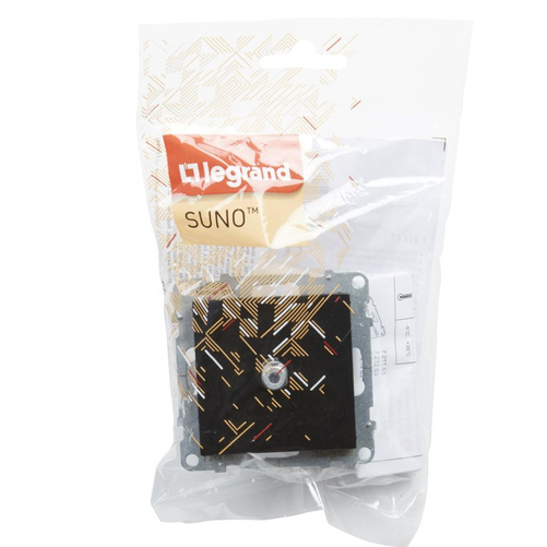 SUNO - Gniazdo TV typ "F" - końcowe - 1.5 dB, Czarny -  Legrand 721463