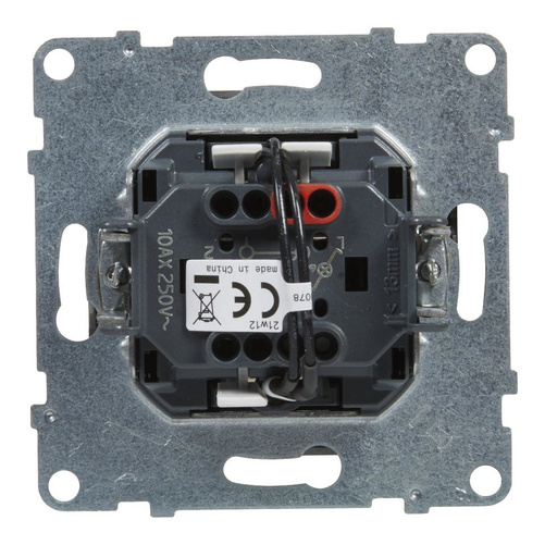 SUNO - Łącznik schodowy z podświetleniem - 10 AX - 250 V~ - zaciski automatyczne, Aluminium - Legrand 721316