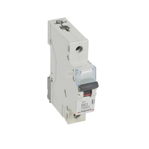 WYŁĄCZNIK NADPRĄDOWY S 311 1P B 63A 10000A SERII TX³ Legrand 404090