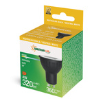 LED GU10 230V 4W SMD 38st NW z soczewką czarna SPECTRUM