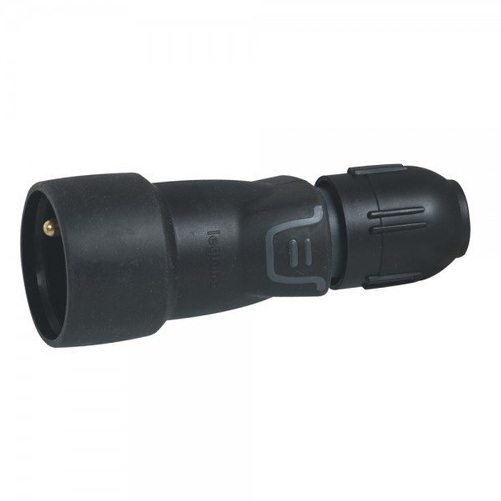 Gniazdo wtyczkowe przenośne gumowe 2P+Z - 16 A - IP44 - IK08 - autozaciski i dławik Legrand 50111