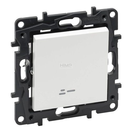 Niloe Step - Łącznik schodowy pojedynczy podświetlany 10 AX - Aluminium Legrand 863316