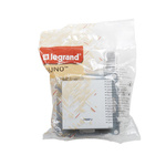 SUNO - Łącznik schodowy z podświetleniem - 10 AX - 250 V~ - zaciski automatyczne, Aluminium - Legrand 721316