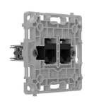 Gniazdo sieciowe LAN RJ45 podtynkowe czarne pionowe – OutletCore (LAN) vertical – AJAX SYSTEMS 128848.165.BL