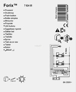 FORIX IP20 - PRZYCISK JEDNOBIEGUNOWY 6 A BIAŁY Legrand 782405