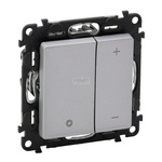 VALENA LIFE - Ściemniacz przyciskowy bez zacisku neutralnego ALUMINIUM 230 V~ Legrand 752362