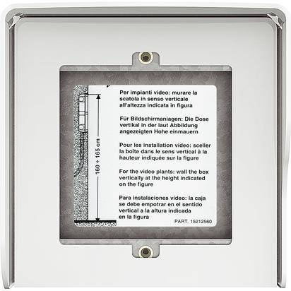 Obudowa natynkowa z daszkiem do paneli Sfera - 1 moduł - Biała Legrand 350612