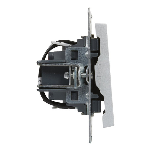 SUNO - Łącznik schodowy z podświetleniem - 10 AX - 250 V~ - zaciski automatyczne, Aluminium - Legrand 721316