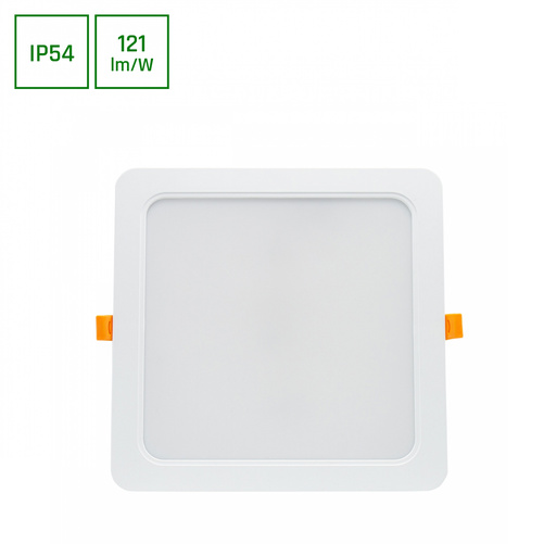 DURE 3 DOWNLIGHT 24W WW 230V 110st IP54 IK06 220x220x34 BIAŁY kwadratowa zasilacz zintegrowany