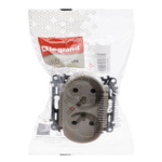 VALENA LIFE - Gniazdo zasilające 2X2P+Z do ramek wielokrotnych KREMOWE Legrand 753290