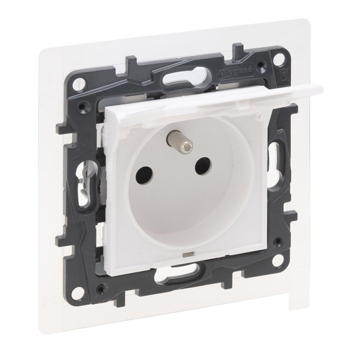 Niloe Step - Gniazdo 2P+Z - IP44 16 A - 230 V~ - bez przesłony, zaciski śrubowe - Białe Legrand 863135