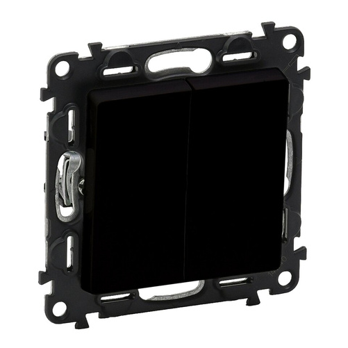 VALENA LIFE - Łącznik schodowy podwójny CZARNY Legrand 756308