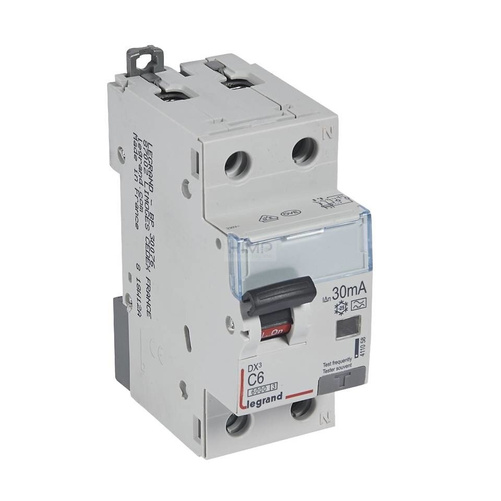 WYŁĄCZNIK RÓŻNICOWONADPRĄDOWY P 312 2P C 6A 30MA TYP A SERII DX³ Legrand 411058