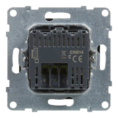 SUNO - Ściemniacz przyciskowy - 240 V~ - 50 Hz - 5 - 75 W ( 10 lamp maks.) dla lamp LED i świetlówek kompaktowych z opcją ściemniania - bez zacisku neutralnego, Czarny - Legrand 721478