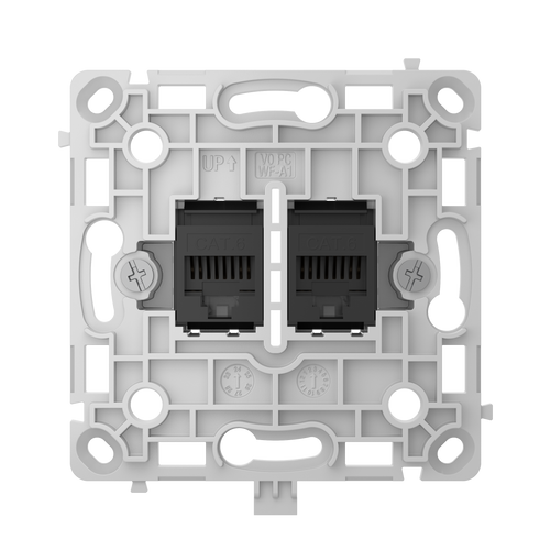 Gniazdo sieciowe LAN RJ45 podtynkowe czarne – OutletCore (LAN) – AJAX SYSTEMS 128846.165.BL