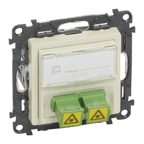 VALENA LIFE GNIAZDO ŚWIATŁOWODOWE 2 x SC / APC KREMOWE Legrand 753230