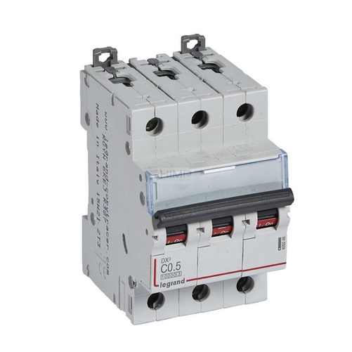 WYŁĄCZNIK NADPRĄDOWY S 313 3P C 0,5A 10000A SERII DX³ Legrand 409246