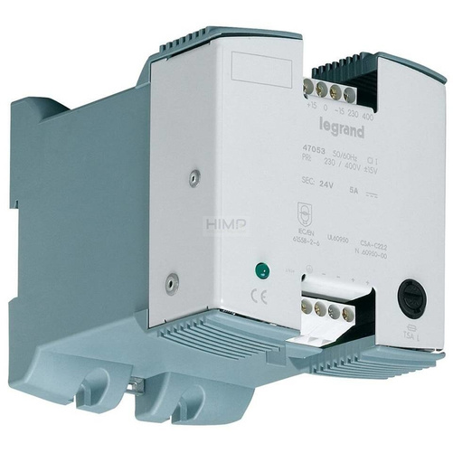 ZASILACZ JEDNOFAZOWY BEZ FILTRA 230-400 V/24 V 5 A Legrand 047053