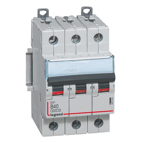 WYŁĄCZNIK NADPRĄDOWY S 303 3P B 40A 6000A SERII DX³ Legrand 407565