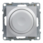 SUNO - Ściemniacz obrotowy - 240 V~ - 50 Hz - 5 - 75 W ( 10 lamp maks.) dla lamp LED z opcją ściemniania - bez zacisku neutralnego, Aluminium - Legrand 721379