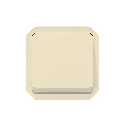 Nowe Plexo - Przycisk przełączny NO/NC z podświetleniem, mechanizm 10A-250V~ - piaskowy - Legrand 069826L