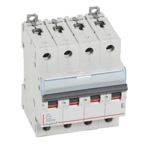 WYŁĄCZNIK NADPRĄDOWY S 314 4P C 2A 10000A SERII DX³ Legrand 409330