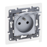 Niloe Selection  - Gniazdo 2P+Z - IP44 16 A - 250 V~ - z przesłoną, zaciski śrubowe - Aluminium Legrand 762137