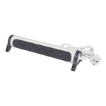 Przedłużacz obrotowy 4X2P+Z listwa przepięciowa, włącznik +przewód 3m, Biały/Grafit Legrand 049415