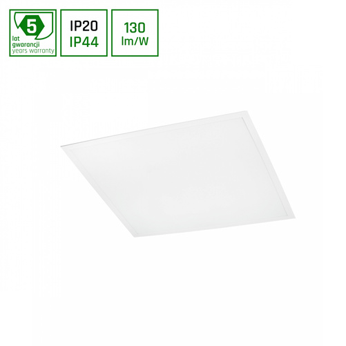 ALGINE PANEL BACKLIGHT 40W WW 230V  120st IP44 600x600x26 BIAŁY 5 lat gw. DALI