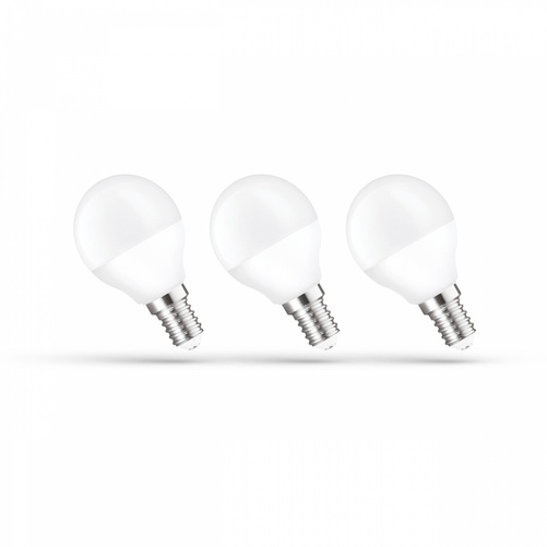 Żarówka LED KULKA E-14 230V 6W WW 3-PACK SPECTRUM WOJ+14176