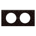 CELIANE - Ramka skóra czarna pixel podwójna Legrand 069452