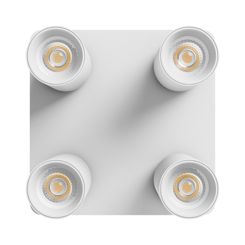 MADARA ALTRO SQUARE 4xGU10 230V IP20 220X220X134MM BIAŁY