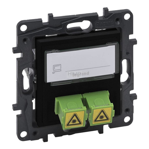 Niloe Step - Gniazdo światłowodowe 2 x SC / APC - Czarne Legrand 863571
