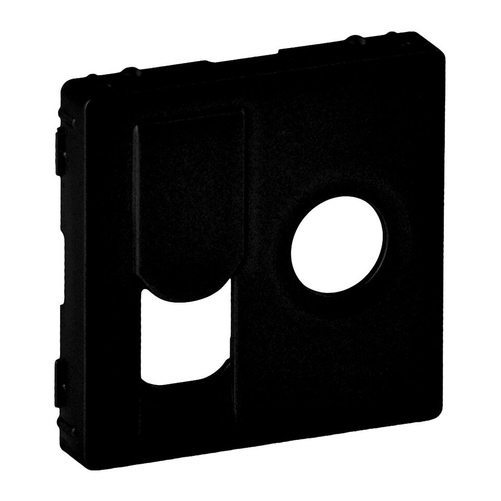 VALENA LIFE - Plakietka gniazda TV+RJ45 KAT.6 UTP CZARNY Legrand 756832