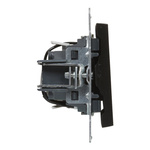 SUNO - Łącznik schodowy z podświetleniem - 10 AX - 250 V~ - zaciski automatyczne, Czarny - Legrand 721416