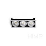 Oprawa Sufitowa Podtynkowa MODERN-DAY 3x1LED COB CITIZEN 40st 230V 3x27W IP20 Barwa Ciepła DOWNLIGHT + zasilacz SpectrumLED SLI015010WW_230V