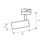 Oprawa na Szynoprzewód MDR BRANTA LUX BBL 935 Biała 27W 230V 36st SpectrumLED WOJP03921-0