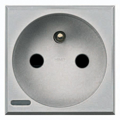 AXOLUTE - Gniazdo 2P+Z 16A ALUMINIUM Bticino HC4142