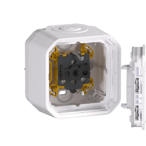 Nowe Plexo - Gniazdo Schuko 2P+Z zaciski śrubowe, komplet natynkowy 16A-250V~ - białe - Legrand 069771L