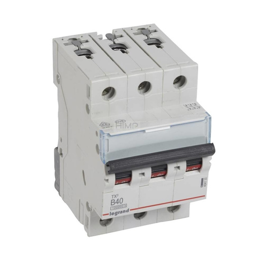 WYŁĄCZNIK NADPRĄDOWY S 313 3P B 40A 10000A SERII TX³ Legrand 404130