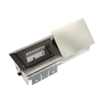 INCARA: Puszka Pop up 2x4 moduły do wyposażenia SZCZOTKOWANE ALUMINIUM Legrand 654804