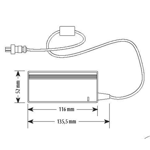 Zasilacz wtykowy do serwera IP 375001 Bticino SP111 