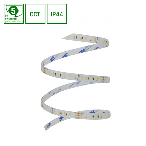 PASEK LED 115W/5m 2835 24V CCT 120LED/1m 5 LAT 1M (rolka 5m) - w silikonie