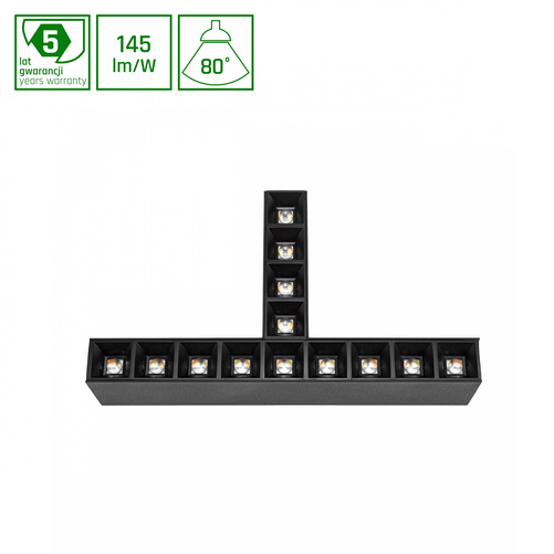 ALLDAY INSPIRE ELEMENTS T DARK LIGHT 80st CZARNY 840 15W 230V CZARNY