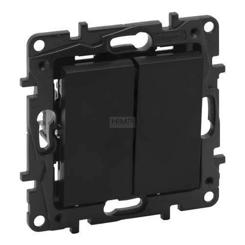 Niloe Step - Łącznik schodowy podwójny 10 AX - Czarny Legrand 863508