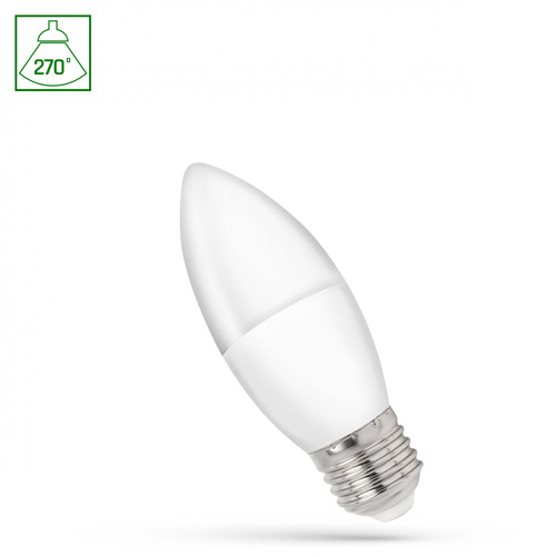 Żarówka LED ŚWIECOWA E-27 230V 1W Barwa Ciepła SPECTRUM WOJ+14454_1W