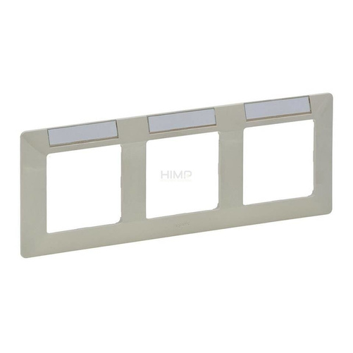 VALENA LIFE - RAMKA SPECJALNA KREMOWA Z UCHWYTEM ETYKIETY POTRÓJNA Legrand 754053