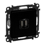 VALENA LIFE - Ładowarka USB Typ- A+A 15W CZARNY Legrand 756312